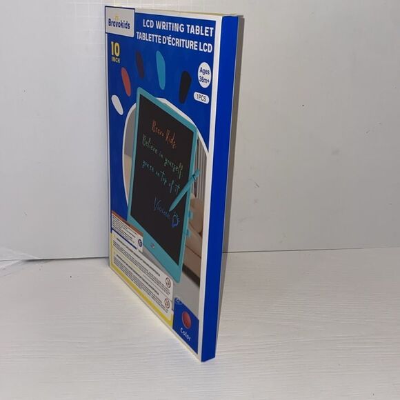 Bravokids 10 Inch LCD Writing Tablet Doodle Board Drawing Tablet In Pink - Picture 7 of 10